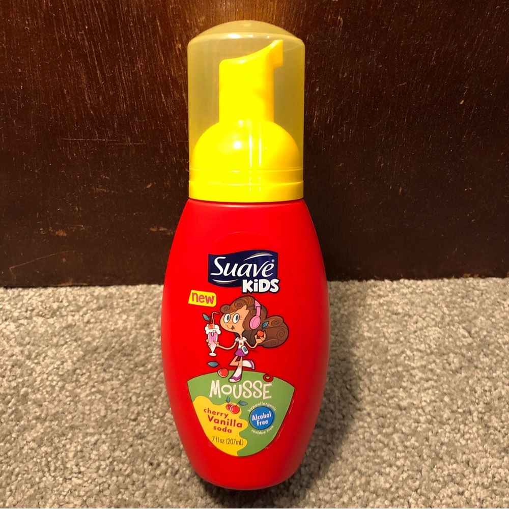 Suave Kids Cherry Vanilla Bop Soda Foam Mousse Hypoallergenic, 7oz